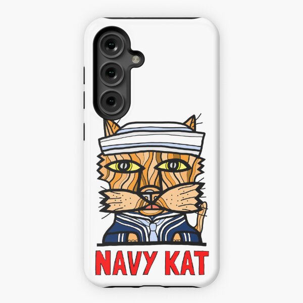 "Navy Kat" Samsung Galaxy Tough Case