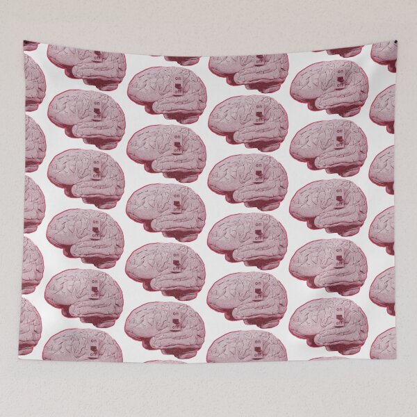 Item preview, brain with an on & off switch designed and sold by indie cottage.