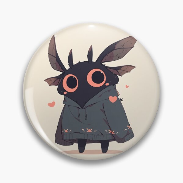 Item preview, kawaii Moth designed and sold by MendaciousMina.