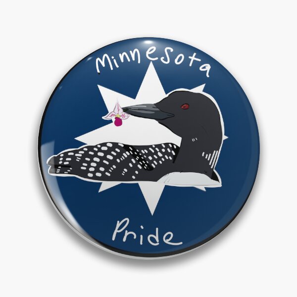 Item preview, Minnesota pride design- loon, lady slippers flower designed and sold by OzymandiasArt.