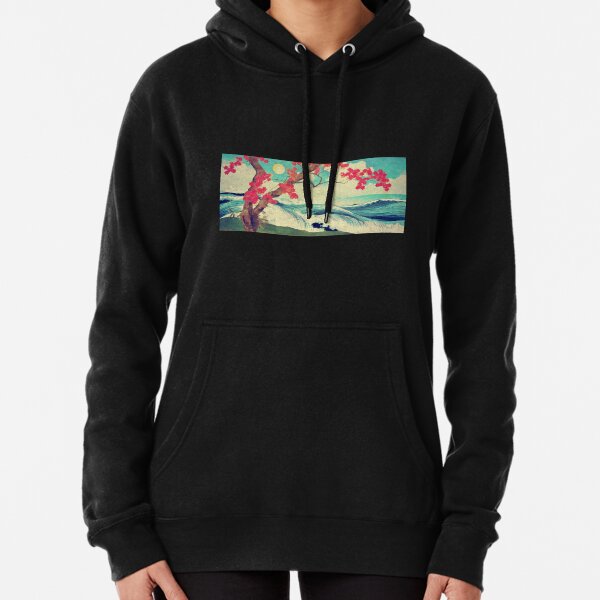 Waking to the Wild and Beautiful Ocean of Dhin Pullover Hoodie