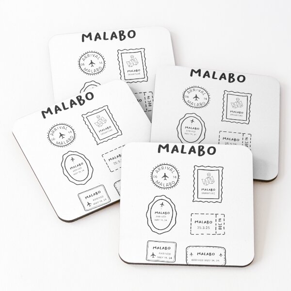 Item preview, Malabo | Travel Stamp Collection | Minimalist Design designed and sold by RM-Journey.