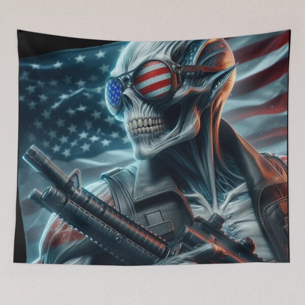 Item preview, Born American, Raised Badass. designed and sold by MysteryAlien.