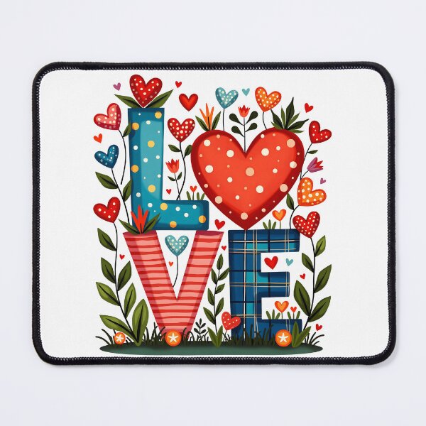 Item preview, LOVE- hearts and flowers designed and sold by Channel1Design.