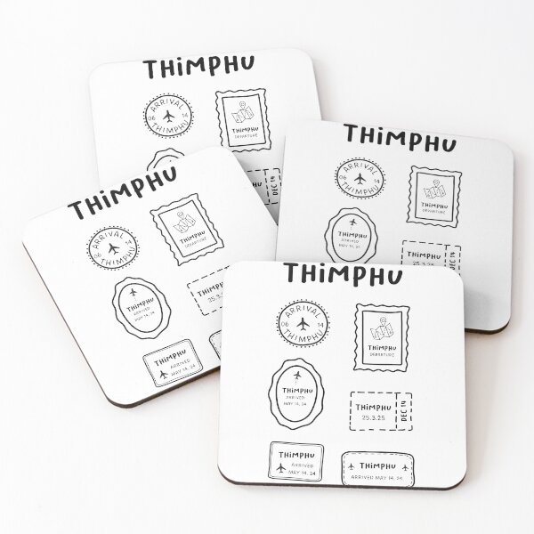 Item preview, Thimphu | Travel Stamp Collection | Minimalist Design designed and sold by RM-Journey.