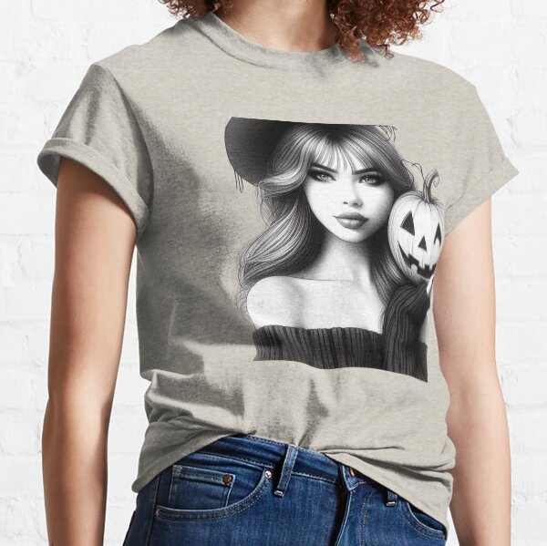 Item preview, Halloween Lady, Pencil Drawing Style designed and sold by Gaborai.