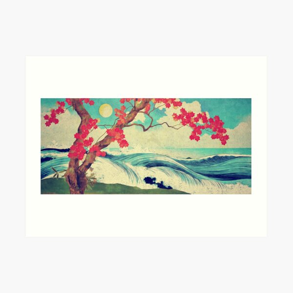 Waking to the Wild and Beautiful Ocean of Dhin Art Print
