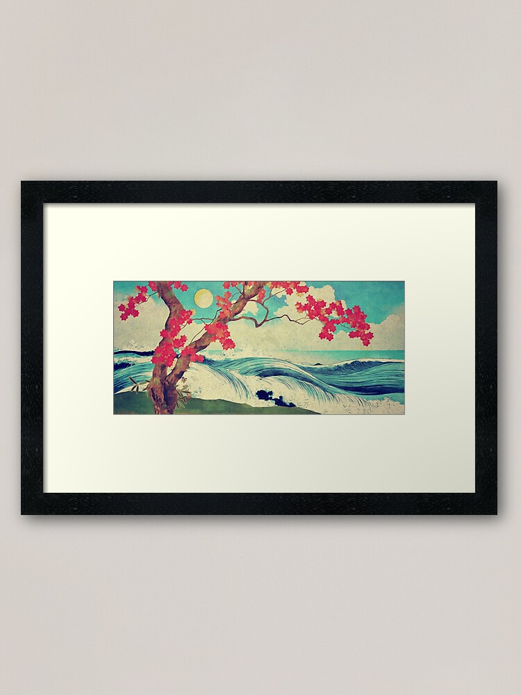 Alternate view of Waking to the Wild and Beautiful Ocean of Dhin Framed Art Print