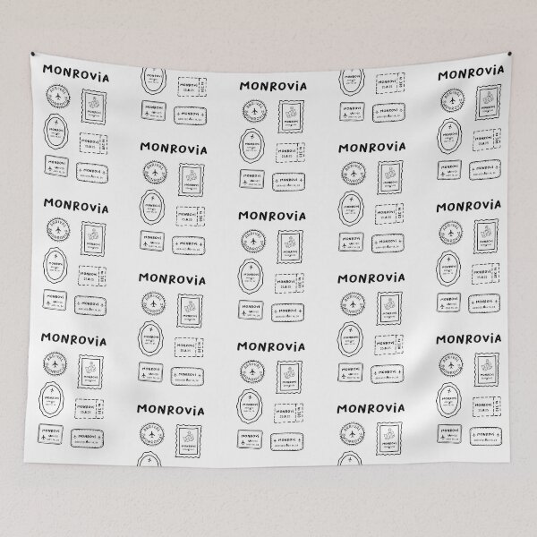 Item preview, Monrovia | Travel Stamp Collection | Minimalist Design designed and sold by RM-Journey.