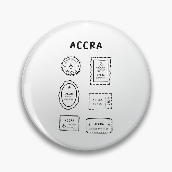 Item preview, Accra | Travel Stamp Collection | Minimalist Design designed and sold by RM-Journey.