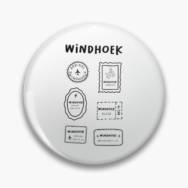 Item preview, Windhoek | Travel Stamp Collection | Minimalist Design designed and sold by RM-Journey.