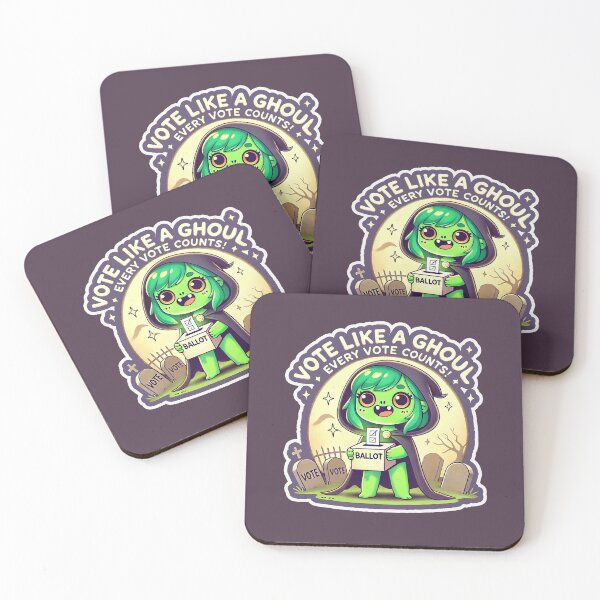 Item preview, Vote Like a Ghoul—Halloween Voting Cartoon designed and sold by hitechmom.