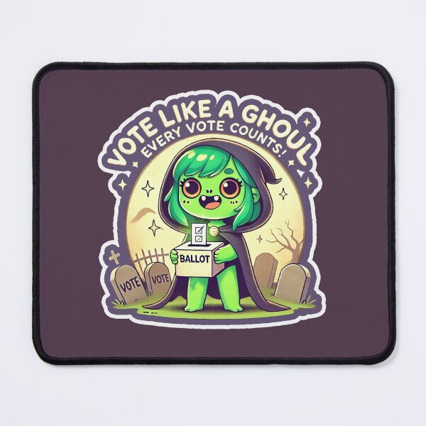 Item preview, Vote Like a Ghoul—Halloween Voting Cartoon designed and sold by hitechmom.