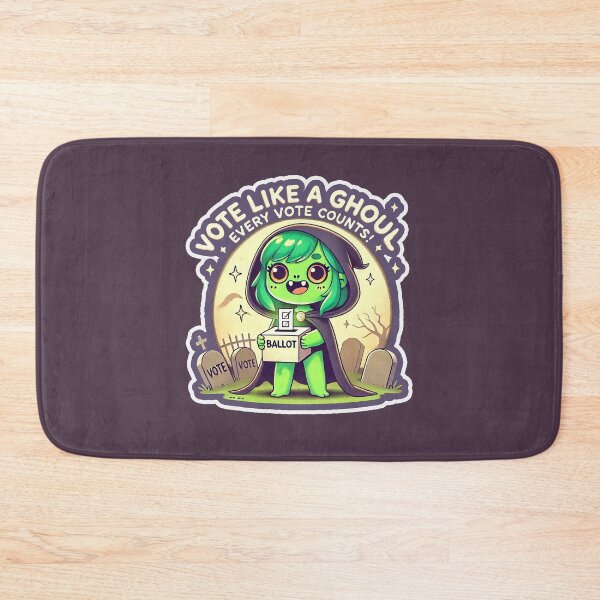 Item preview, Vote Like a Ghoul—Halloween Voting Cartoon designed and sold by hitechmom.