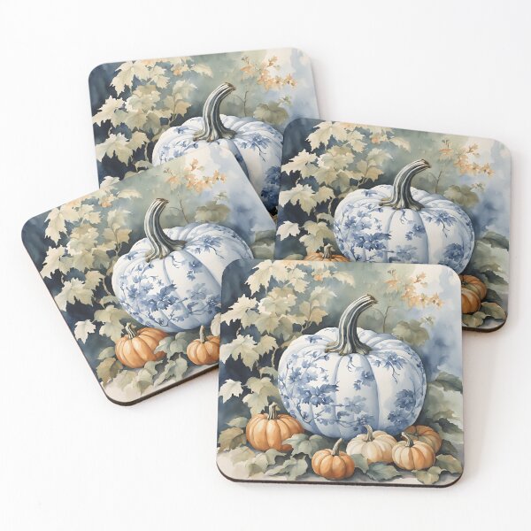 Item preview, Calabaza estilo chinoiserie en un entorno otoñal designed and sold by TheChinoiserie.