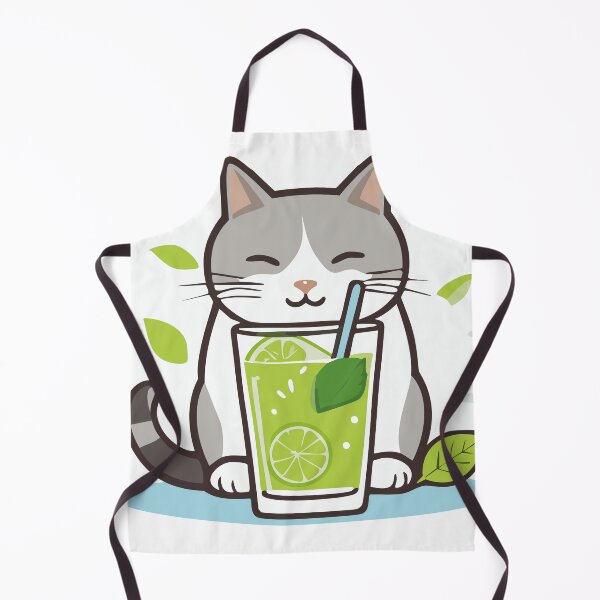 Item preview, Cute Kitten Enjoying a Mojito designed and sold by pureorganic.