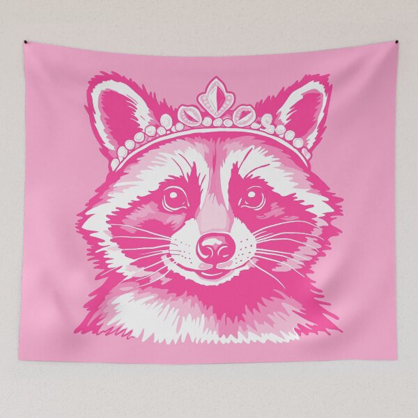 Item preview, Pink Princess Raccoon designed and sold by velvetearth.