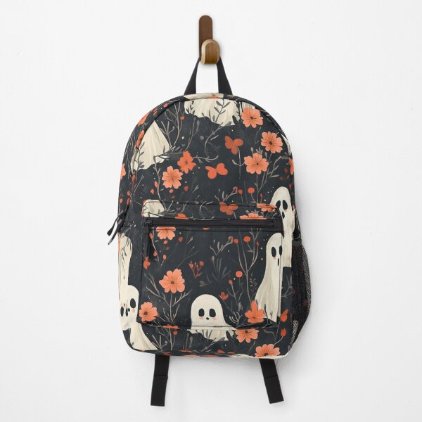 Item preview, fantasmas pattern hand drawn cute ghosts with flowers desaturated colors designed and sold by · GAMING SOUL ·.