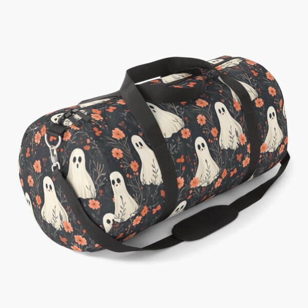 Item preview, fantasmas pattern hand drawn cute ghosts with flowers desaturated colors designed and sold by · GAMING SOUL ·.