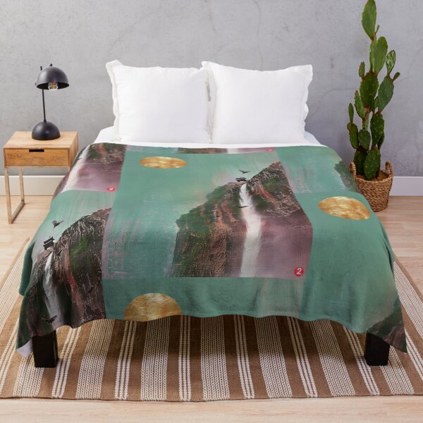 Item preview, Mystic Mountains and Cranes - Chinese Landscape Art designed and sold by Piotrek0001.