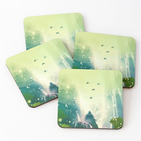 Item preview, Mystic Mountains and Cranes - Chinese Landscape Art designed and sold by Piotrek0001.