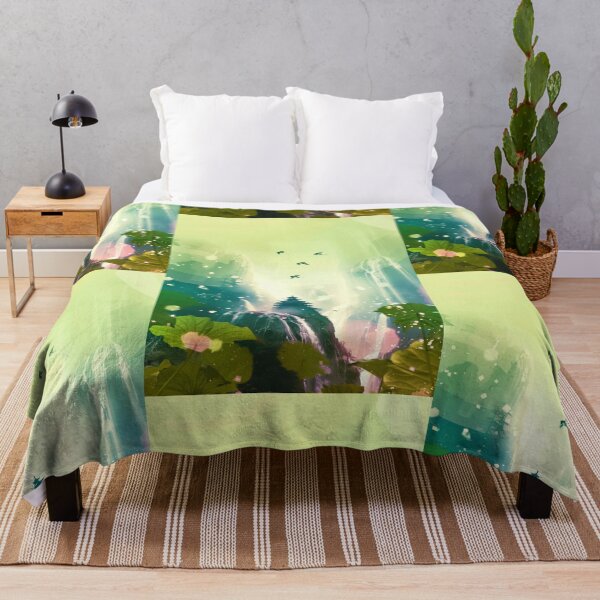Item preview, Mystic Mountains and Cranes - Chinese Landscape Art designed and sold by Piotrek0001.