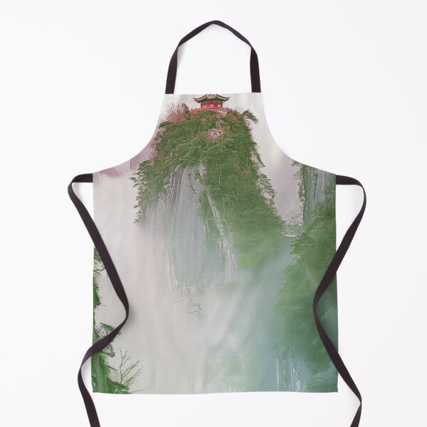 Item preview, Mystic Mountains and Cranes - Chinese Landscape Art designed and sold by Piotrek0001.