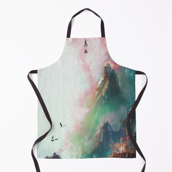 Item preview, Mystic Mountains and Cranes - Chinese Landscape Art designed and sold by Piotrek0001.