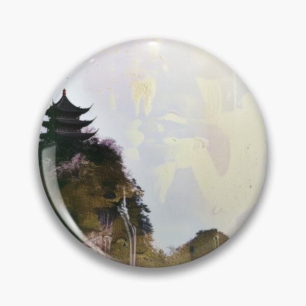 Item preview, Mystic Mountains and Cranes - Chinese Landscape Art designed and sold by Piotrek0001.