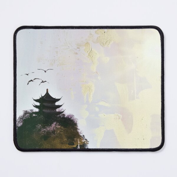 Item preview, Mystic Mountains and Cranes - Chinese Landscape Art designed and sold by Piotrek0001.