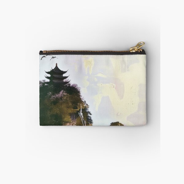 Item preview, Mystic Mountains and Cranes - Chinese Landscape Art designed and sold by Piotrek0001.