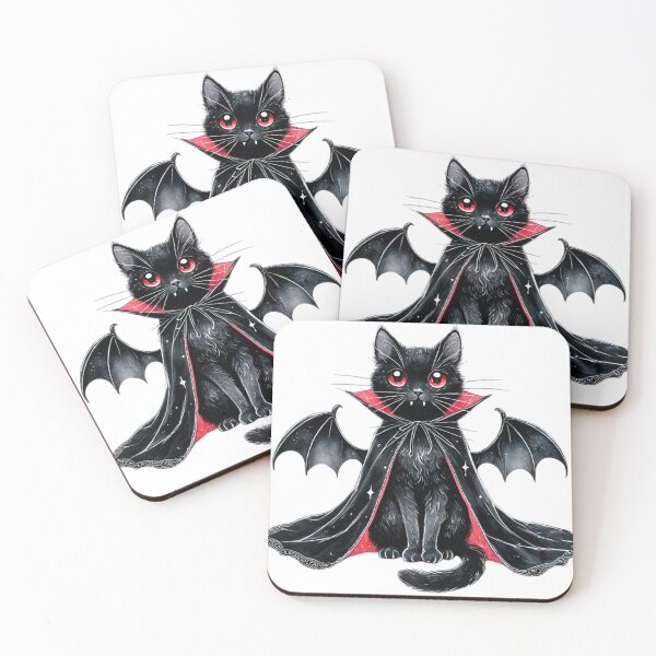 Item preview, Winged vampire cat designed and sold by II0FU5.