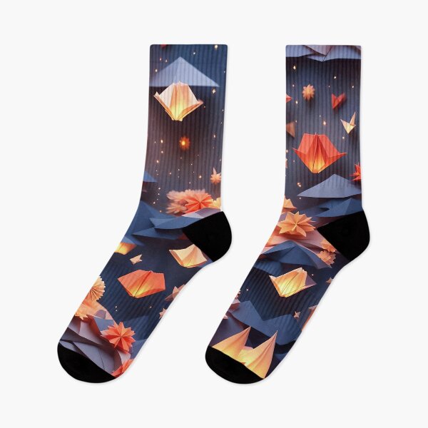 Item preview, Origami Art - A Night of Flames and Fireworks designed and sold by ArtfulFolds.