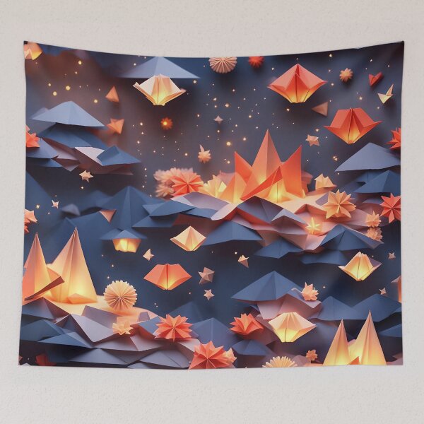 Item preview, Origami Art - A Night of Flames and Fireworks designed and sold by ArtfulFolds.