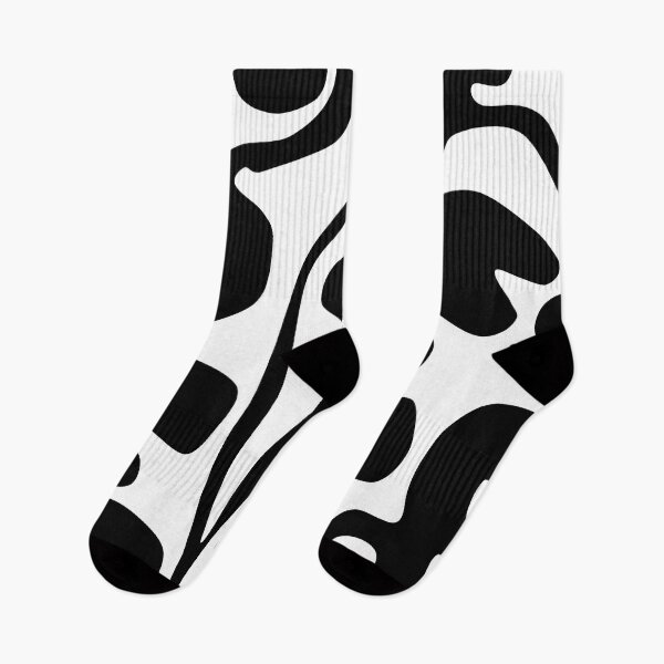 Item preview, Cozy Matisse Cutouts Inspired Floral Pattern in Black and White designed and sold by Deutschic.