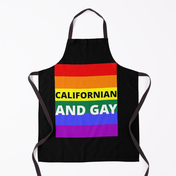 Item preview, CALIFORNIAN AND GAY on rainbow background designed and sold by uniqueitems.