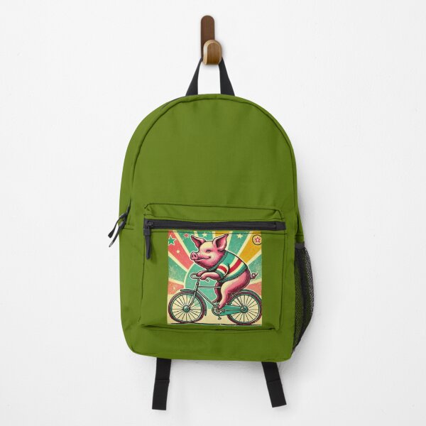 Item preview, Vintage style Pig on a Bicycle, Pig Lover designed and sold by Right-UR.