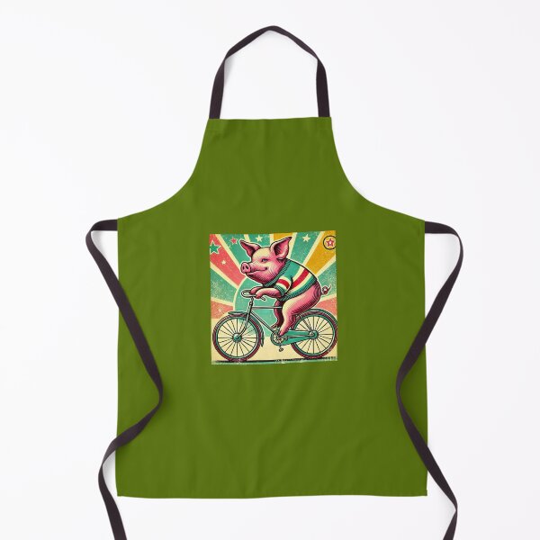 Item preview, Vintage style Pig on a Bicycle, Pig Lover designed and sold by Right-UR.