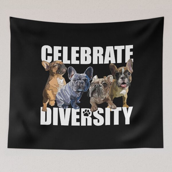 Item preview, Funny Frenchie Diversity designed and sold by Just-Arts-4U.