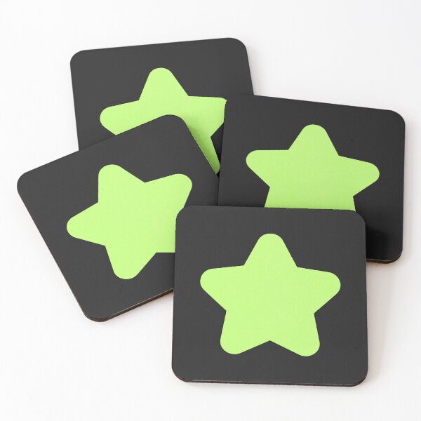 Item preview, STAR, CUTE STAR, STAR WITH ROUNDED EDGES, LIGHT GREEN STAR designed and sold by larissa-myrie.
