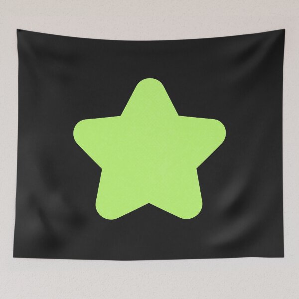 Item preview, STAR, CUTE STAR, STAR WITH ROUNDED EDGES, LIGHT GREEN STAR designed and sold by larissa-myrie.