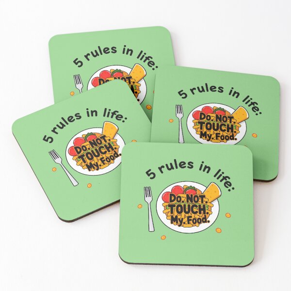 Item preview, 5 rules in life: Do. Not. Touch. My. Food. designed and sold by Bratak.