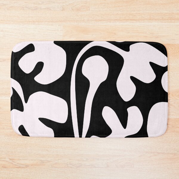 Item preview, Simple Matisse Cutouts Inspired Floral Pattern in Black and White designed and sold by Deutschic.