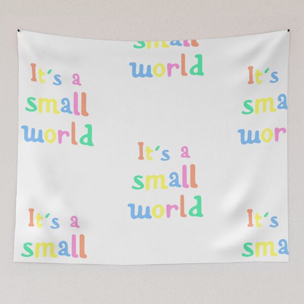 Item preview, Small World Colorful Font Sticker designed and sold by Brooke’s Broadway Stickers.