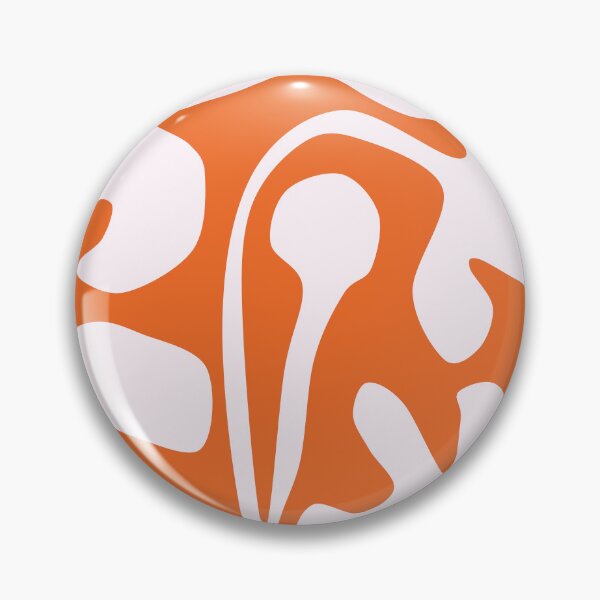Item preview, Joyful Matisse Cutouts Inspired Floral Pattern in Orange and White designed and sold by Deutschic.