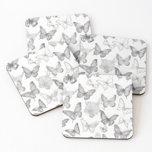 Item preview, Grey Butterflies designed and sold by RosacStudio.