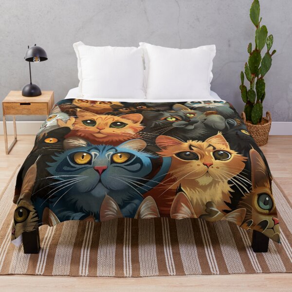 Item preview, adorable cartoon cat collage print designed and sold by dcrc.