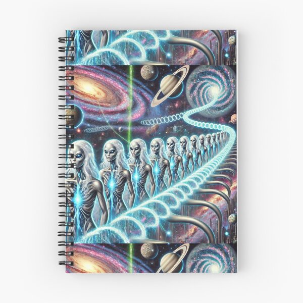 Item preview, "Journey Through the Infinite Cosmos – Alien Clones on a Celestial Skywalk" designed and sold by Meta2Physical.