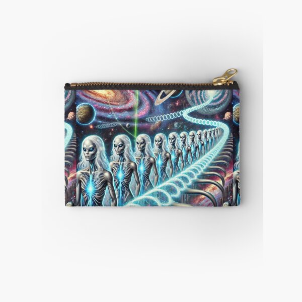 Item preview, "Journey Through the Infinite Cosmos – Alien Clones on a Celestial Skywalk" designed and sold by Meta2Physical.