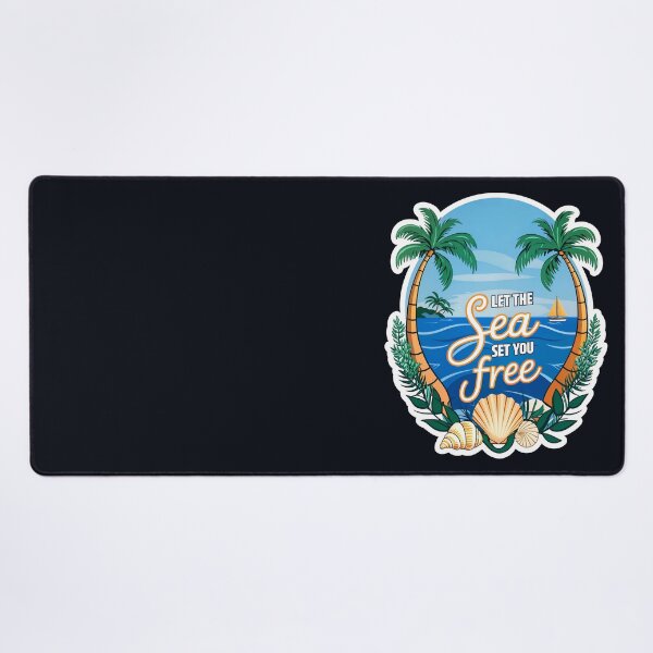 Item preview, Let The Sea Set You Free Funny Travel Quote designed and sold by TheArtOfPat.